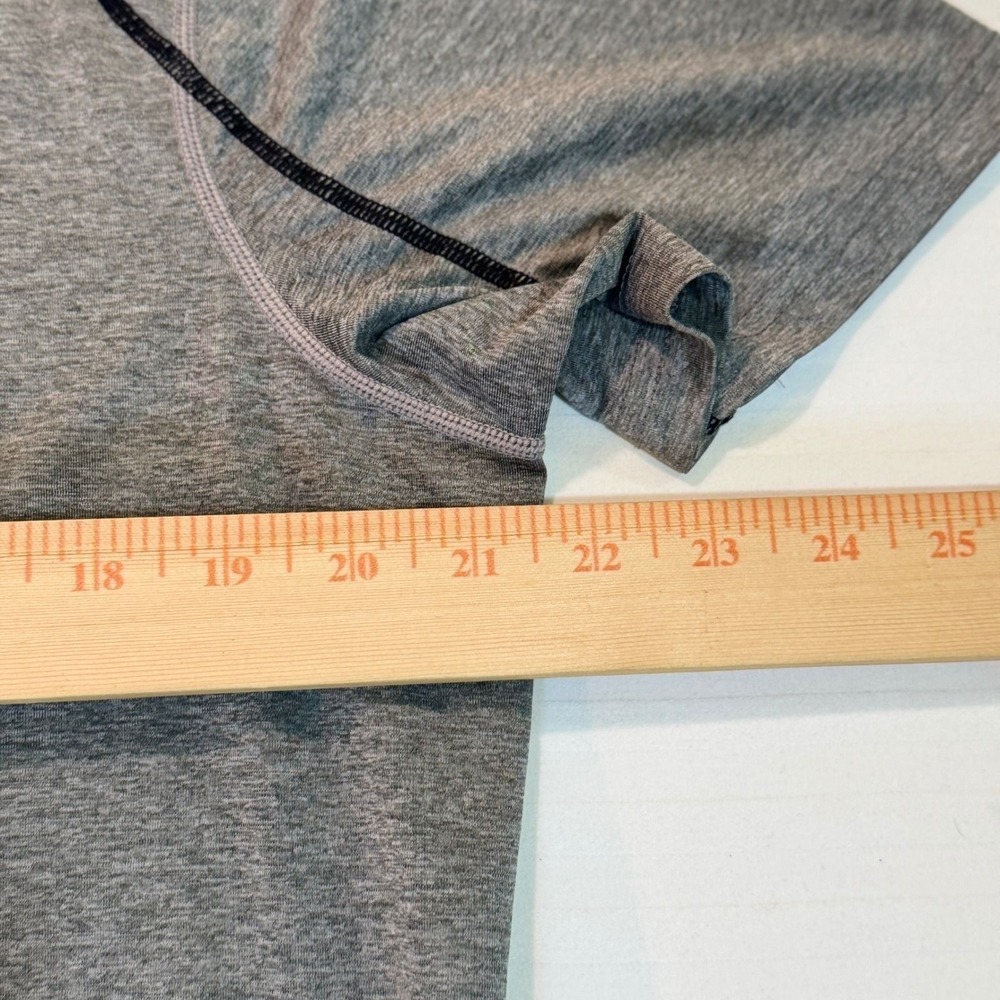 Nike Pro Dri-Fit Grey Heather Activewear T-Shirt Mesh Back Mens Large - Picture 6 of 8